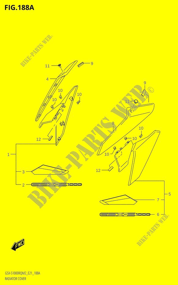 RADIATOR COVER for Suzuki GSX-S 1000 2022