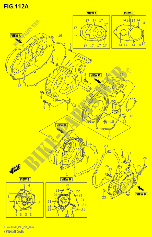 CRANKCASE COVER for Suzuki KINGQUAD 500 2022