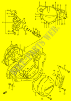 CRANKCASE COVER   WATER PUMP (MODEL L/M/N/P/R) for Suzuki RMX 250 1989
