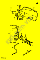 RIGHT SWITCH   HANDGRIP (MODEL H/J E1,E2,E21,E24,E25) for Suzuki TS-X 250 1987