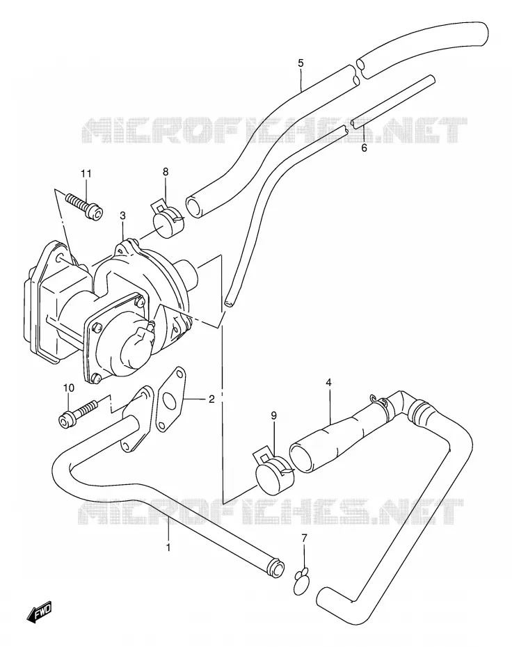 ANTI POLLUTION SYSTEM (E18) Suzuki MOTO 650 DR 1997  DR650SEUV(E4)