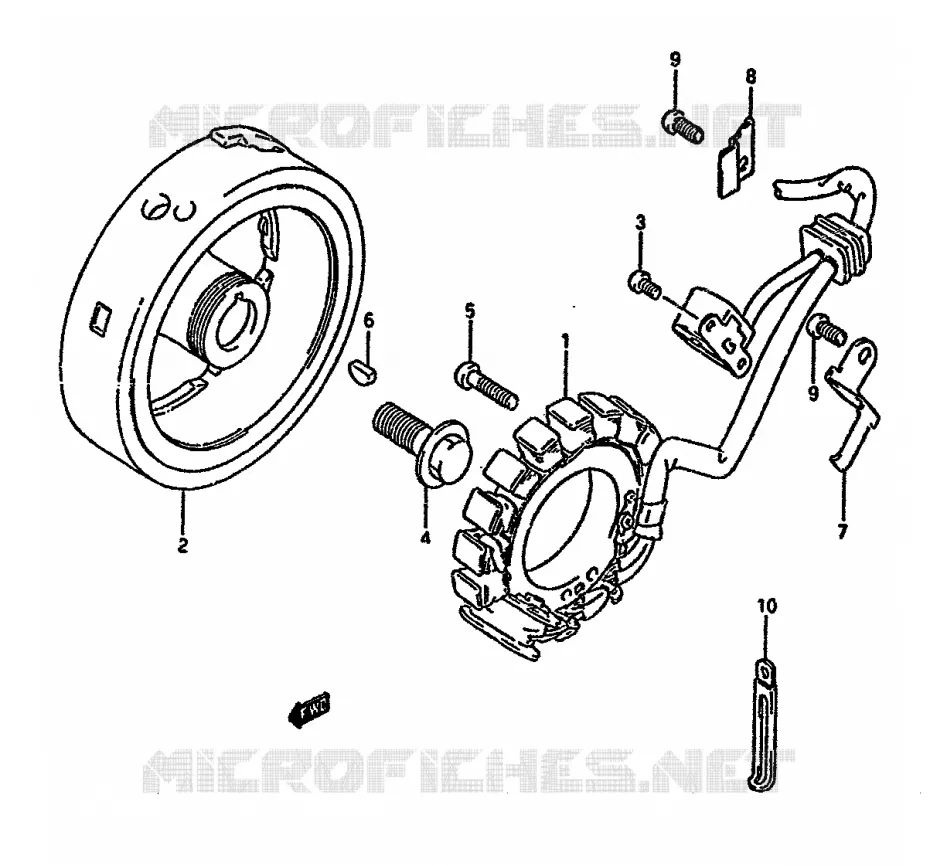 IGNITION Suzuki MOTO 650 DR 1994  DR650RR(N/P/R)