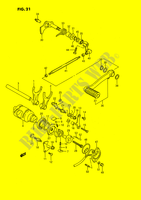 GEAR SHIFTING ASSY (MODEL H/J/K/L,MODEL M E1,E39,MODEL N/P E1) for Suzuki INTRUDER 1400 1991