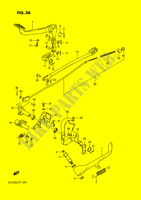 SIDE STAND   REAR BRAKE PEDAL (VS750GLF/GLFG/GLPG,~F.NO.100209) for Suzuki INTRUDER 750 1987