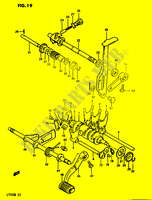 GEAR SHIFTING ASSY (MODEL E) for Suzuki QUADRUNNER 125 1984