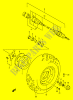 FRONT WHEEL (SEE NOTE) for Suzuki KINGQUAD 250 1997