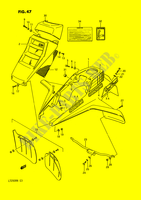FRONT FENDER (MODEL H/J) for Suzuki QUADRACER 250 1989