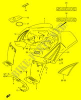 REAR FENDER (MODEL K2/K3) for Suzuki QUADSPORT 80 2003