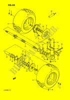 REAR WHEEL (MODEL H/J/K/L/M/N) for Suzuki QUADRACER 250 1992