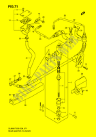 REAR BRAKE MASTER CYLINDER (DL650AK7/AK8/AK9/AL0) for Suzuki V-STROM 650 2009