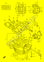 CYLINDER HEAD for Suzuki DR 650 1994