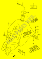 FUEL TANK (MODEL R/S/T) for Suzuki DR 350 1992