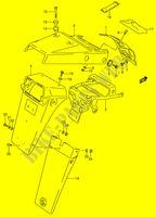 REAR FENDER (MODEL T) for Suzuki DR 650 1993