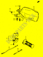 RIGHT SWITCH   HANDGRIP (MODEL G/DR500SH) for Suzuki DR 500 1988