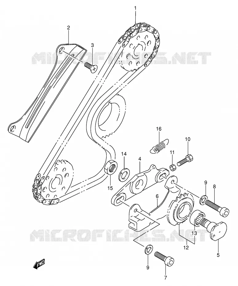 BALANCER CHAIN Suzuki MOTO 650 DR 1996  DR650RSET(E4)