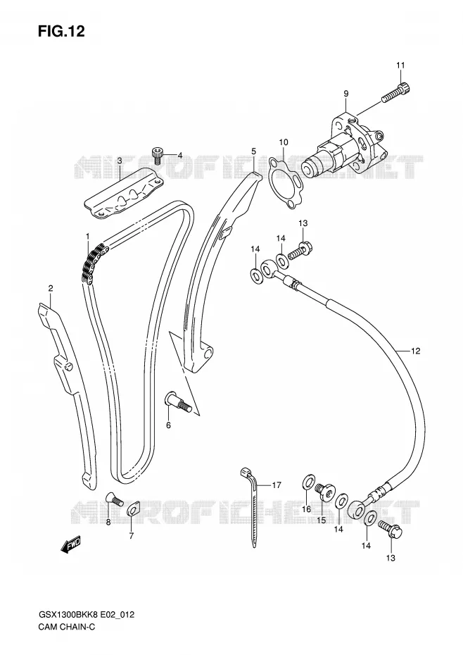 TIMING Suzuki MOTO 1300 B-KING 2008  GSX1300BKU2K8(E2)