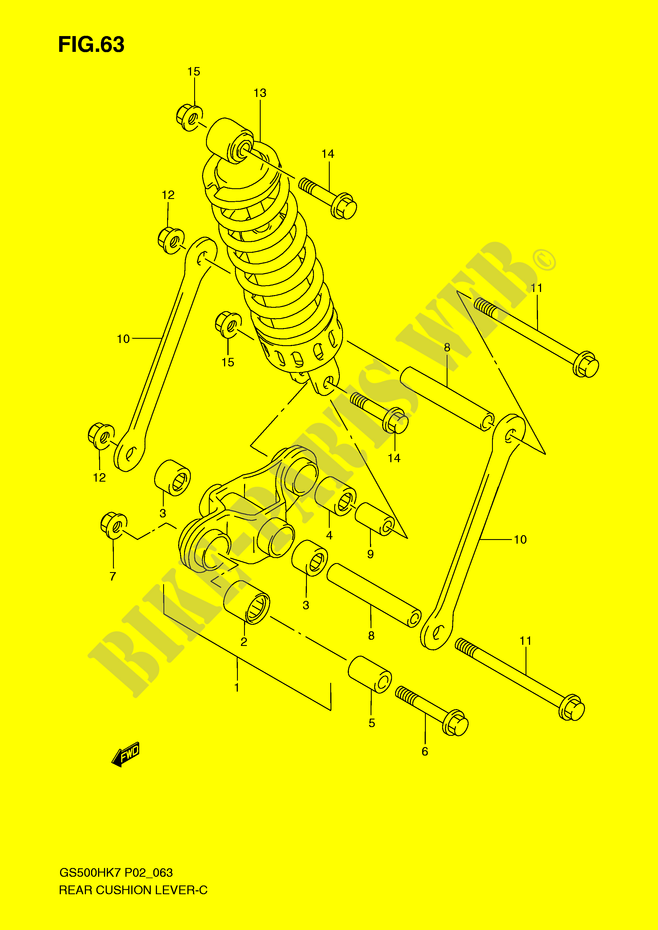 SHOCK ABSORBER LINKAGE for Suzuki GS-F 500 2007
