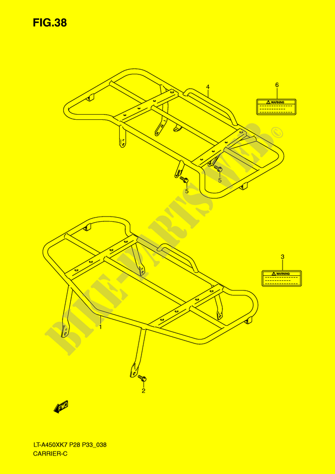 CARRIER for Suzuki KINGQUAD 450 2008