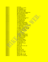 * COLOR CHART * for Suzuki DS 80 1989