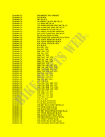 * COLOR CHART * for Suzuki V-STROM 650 2005