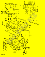 CRANKCASE (E.NO.122596~) for Suzuki GS 650 1982