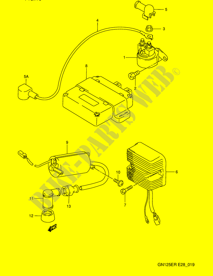 ELECTRICAL for Suzuki GN 125 1993