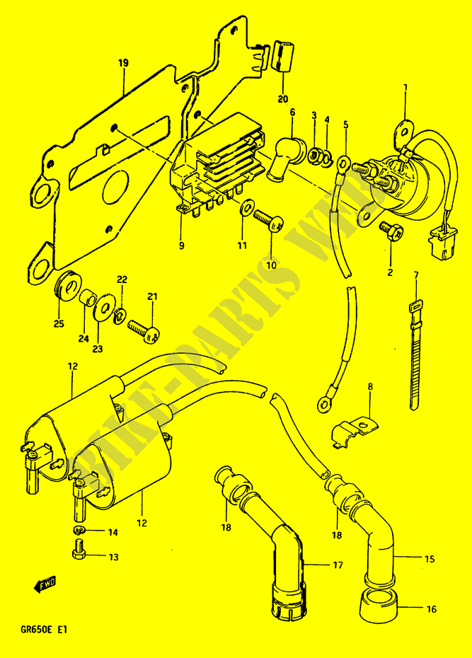 ELECTRICAL for Suzuki TEMPTER 650 1983
