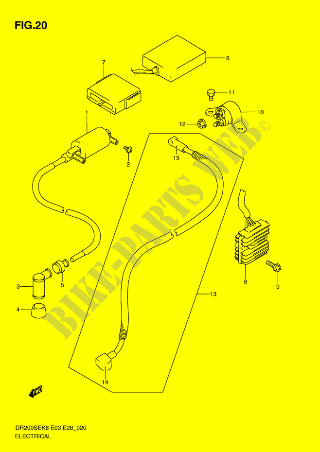 ELECTRICAL for Suzuki DR 200 2007