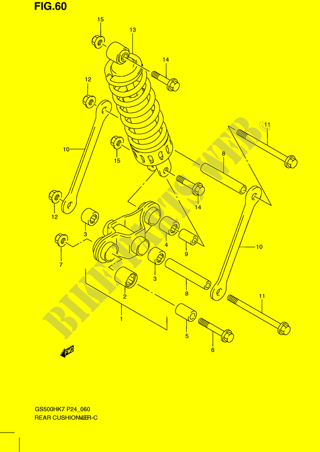 SHOCK ABSORBER LINKAGE for Suzuki GS-F 500 2007