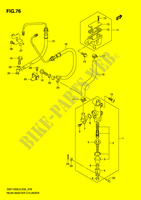 REAR BRAKE MASTER CYLINDER (GSF1250AL0) for Suzuki BANDIT 1250 2010