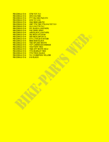 * COLOR CHART * for Suzuki RM-Z 250 2010