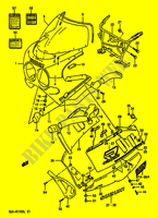 FAIRING (MODEL L 3CG) for Suzuki GSX-R 1100 1989