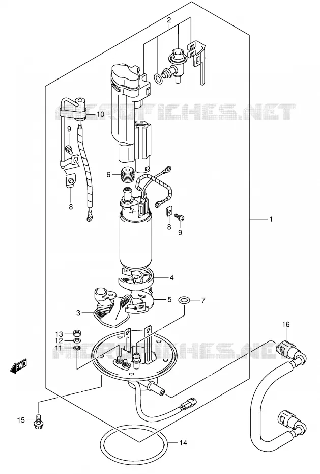 FUEL PUMP Suzuki MOTO 600 GSX-R 2005  GSX-R600XK5(E2)