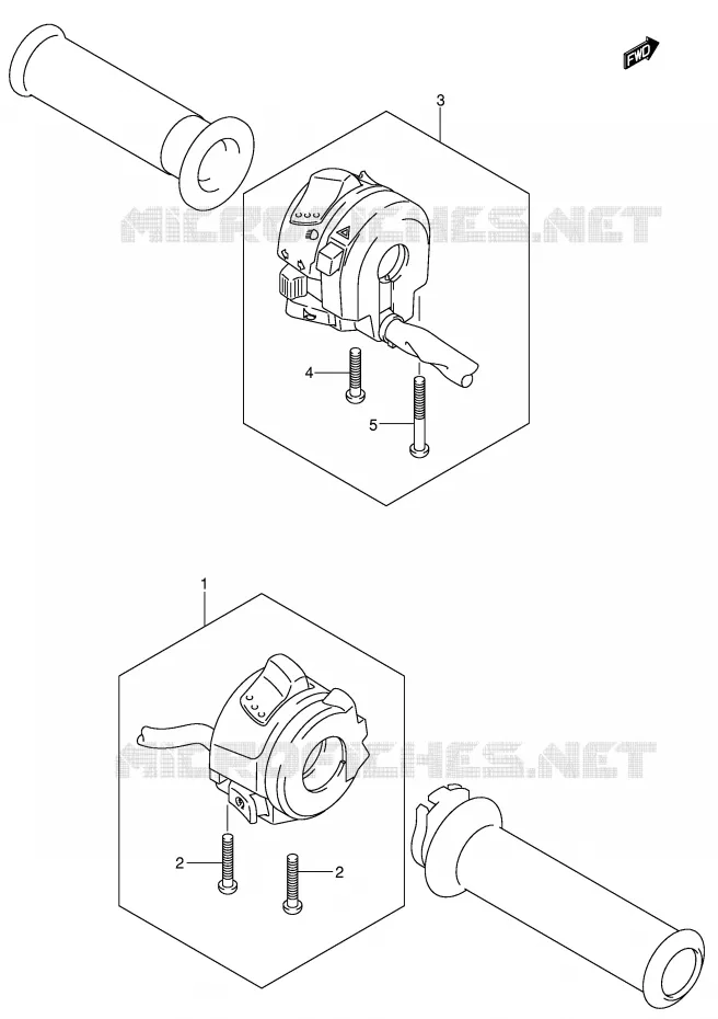 SWITCHES Suzuki MOTO 750 GSX-R 2005  GSX-R750K5(E2)