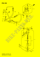 REAR BRAKE MASTER CYLINDER (GSX650FAL1 E28) for Suzuki GSX-F 650 2011
