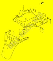 REAR FENDER (MODEL W/X/Y) for Suzuki BURGMAN 250 2002