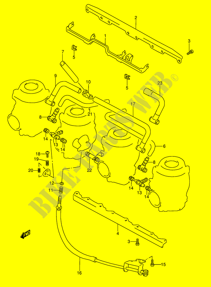 CARBURETOR FITTINGS (MODEL P/R/S/T) for Suzuki GSX-R 1100 1995