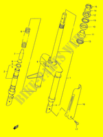 FRNT FORK (MODEL T E01,E02,E21,E24) for Suzuki AE 50 1990