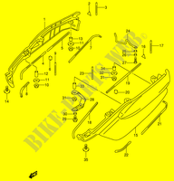 BACKREST (SIDE)(MODEL X/Y) for Suzuki BURGMAN 400 2001