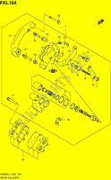 REAR CALIPER (AN650AL1 E02) for Suzuki BURGMAN 650 2011