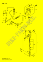 REAR BRAKE MASTER CYLINDER (GSF1250SAL1 E24) for Suzuki BANDIT 1250 2012