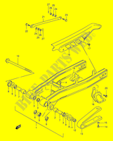 REAR SWINGARM (MODEL K1/MODEL K2 P09) for Suzuki DR 200 2003