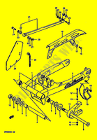 REAR SWING ARM (MODELE G/H/J) for Suzuki DR 600 1987