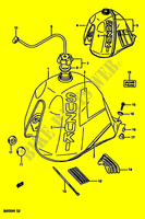 FUEL TANK (MODELE J/K) for Suzuki DR 600 1988