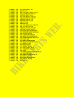 * COLOR CHART * for Suzuki QUADRACER 450 2011