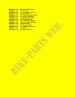* COLOR CHART * for Suzuki RM-Z 450 2012