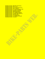 * COLOR CHART * for Suzuki RM-Z 250 2012