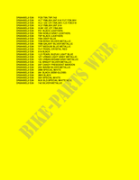 * COLOR CHART * for Suzuki DR 200 2012