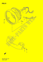 HEAD LAMP (MODEL V/W/X/Y/K1 E02,E71,P09) for Suzuki GN 125 1998