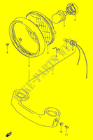 HEAD LAMP (E04 %F.NO.140197) for Suzuki GN 125 1992